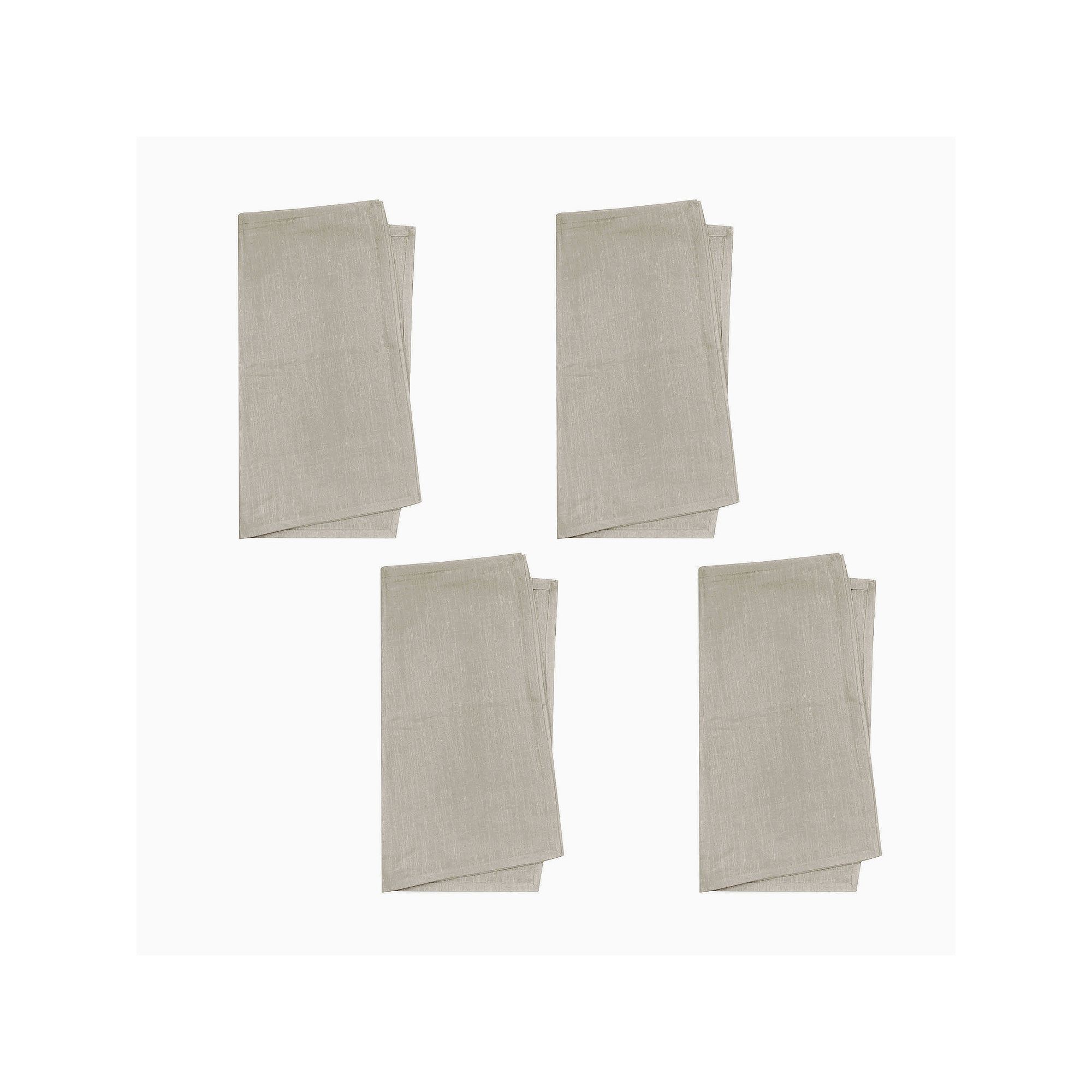 Mingle & Co. 4-Pack Woven Napkin Set, Oatmeal