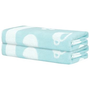 2 pc Bath Towel Set, Highly Absorbent And Quick Dry Cartoon Pattern Towels For Bathroom
