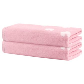 2 pc Bath Towel Set, Highly Absorbent And Quick Dry Cartoon Pattern Towels For Bathroom