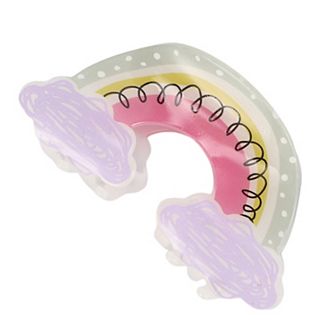 Fashion Cute Rainbow Clouds Hair Clips For Women 3.62"x1.89"x1.26" Purple