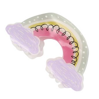 Fashion Cute Rainbow Clouds Hair Clips For Women 3.62"x1.89"x1.26" Purple