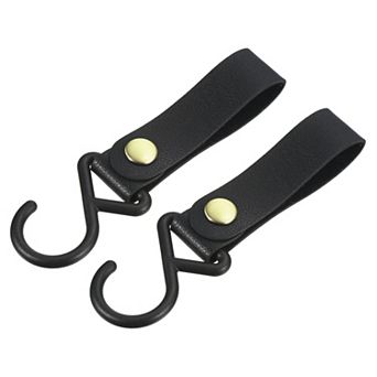 PU Leather S Shelf Hooks Camping Hook Hanger Plastic Outdoor Accessories