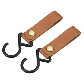 PU Leather S Shelf Hooks Camping Hook Hanger Plastic Outdoor Accessories