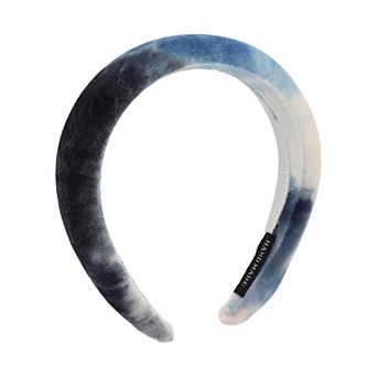 Elegant Tie-dye Colored Hairband For Women 6.69"x6.10" Blue White