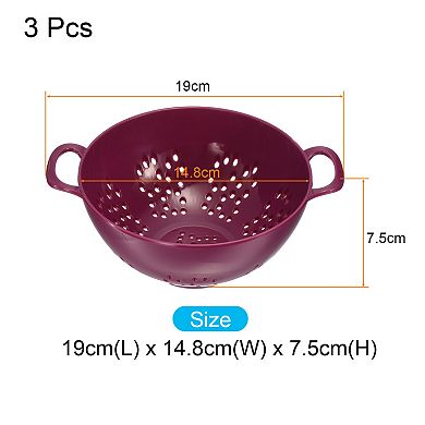 Kitchen Drain Sieve Wash Rice Colander Washing Vegetables Basket Rice Washer Strainer Drain Basket