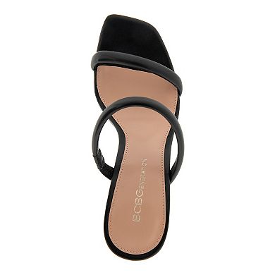 BCBGeneration Routa Women's Slip-on Block Heeled Sandals