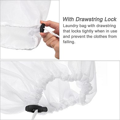 11.8"x15.7" Mesh Laundry Bags With Drawstring Small Clothes Mesh Wash Bags