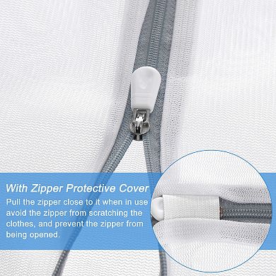 5 Pcs 11.8"x15.7" Mesh Laundry Bags With Zipper Mesh Wash Bags For Laundry