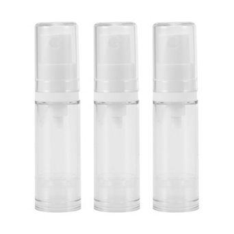 3 pc Airless Pump Bottles, 0.16 Oz Travel Pump Bottle Dispenser For Foundation