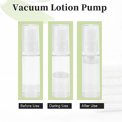 3pcs Airless Pump Bottles, 0.16 Oz Travel Pump Bottle Dispenser For Foundation