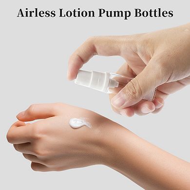 3pcs Airless Pump Bottles, 0.16 Oz Travel Pump Bottle Dispenser For Foundation