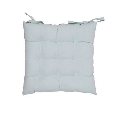 Mingle & Co. Reversible Square Chairpad Cushion with Ties