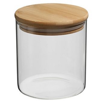 27 Oz Glass Kitchen Container Clear Food Storage Jar For Nuts Sugar Coffee Beans Spices (12x10cm)