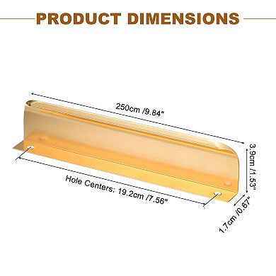 10 Pack Finger Edge Pull Cabinet Handles 7.5 Inch Hole Center