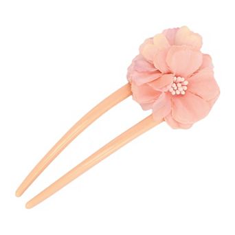Fashion Grace Begonia Flower U-shaped Hair Pins For Women 5.12"x1.97" 1 pc