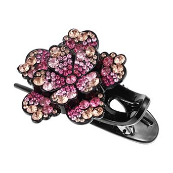 Grace Three-tooth Hairpin Hairdo Clips 3.54"x2.52"x1.97" Pink 1 pc