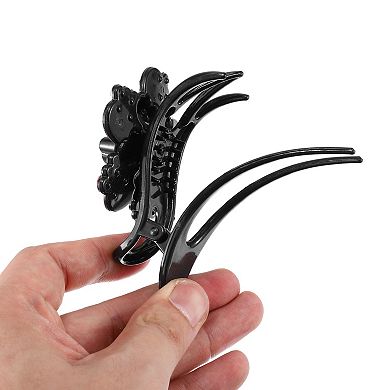 Grace Three-tooth Hairpin Hairdo Clips 3.54"x2.52"x1.97" Pink 1 Pcs