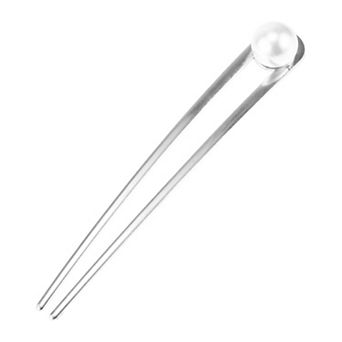 Grace Pearl U-shaped Hair Pins Hair Clips 5.79"x0.79"x0.75" 1 pc
