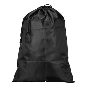 Clothes Storage Drawstring Bag, 16.5" Height Clothing Blankets Organizer Bags, Black