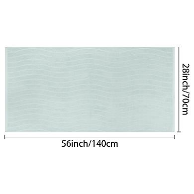 Medium 100% Cotton Bath Towels, Highly Absorbent Towels For Bathroom, Gym, Spa, Yoga, Blue