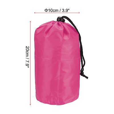 Uxcell Large Clothes Storage Drawstring Bag Clothing Blankets Organizer Bag Pink