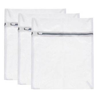 3 pc 15.7"x19.7" Mesh Laundry Bags with Zipper Mesh Wash Bags for Laundry