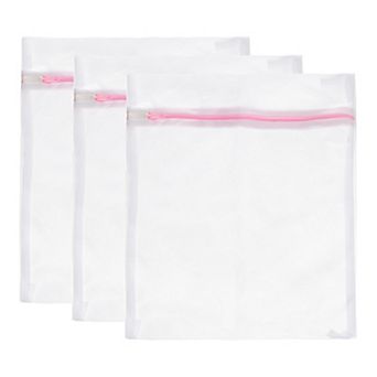 3 pc 15.7"x19.7" Mesh Laundry Bags with Zipper Mesh Wash Bags for Laundry