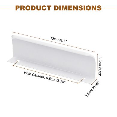 10 Pack Finger Edge Pull Cabinet Handles 96mm Hole Center