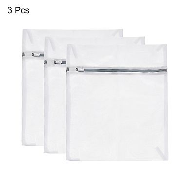 3 Pcs 9.1"x11.8" Mesh Laundry Bags With Zipper Mesh Wash Bags For Laundry