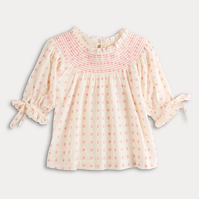 Women's Farmers Market Smocked Neck Top