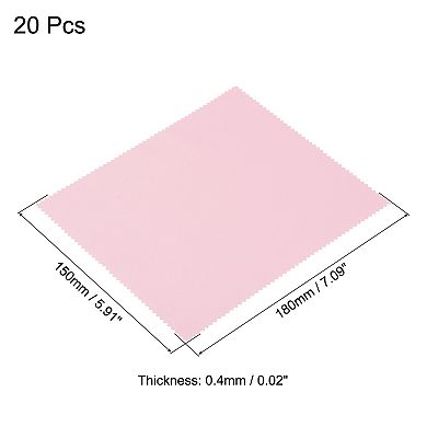Microfiber Cleaning Cloth 7" x 6" Soft for Camera Lens Eyeglasses 20pcs