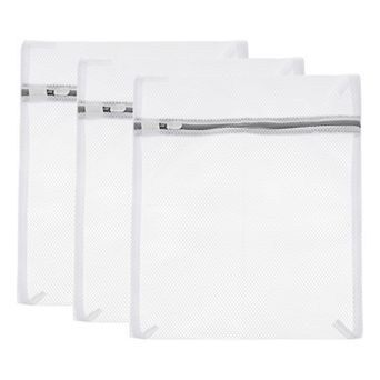 3 pc 11.8"x15.7" Mesh Laundry Bags With Zipper Mesh Wash Bags For Laundry