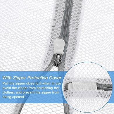 3 Pcs 11.8"x15.7" Mesh Laundry Bags With Zipper Mesh Wash Bags For Laundry