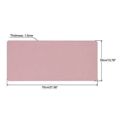 28"x14" Desk Mat Protector, PU Leather Non-Slip Mouse Pad Mat