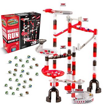 Marble Run Racing Set: 125 pc Marble Run Racing Set Toys For Kids