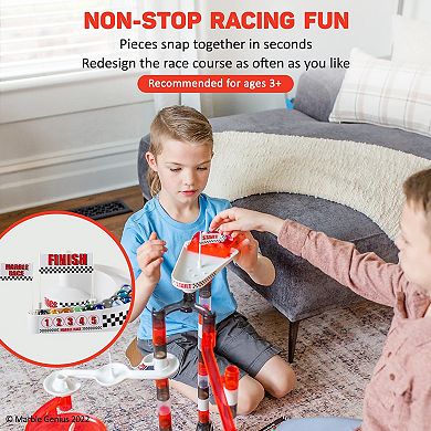 Marble Run Racing Set: 125-piece Marble Run Racing Set Toys For Kids