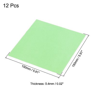 Microfiber Cleaning Cloth 6" x 6" Suede for Camera Lens Eyeglasses 12pcs