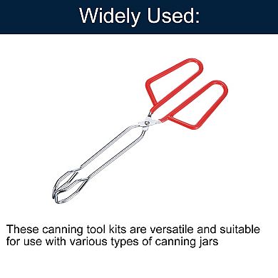 2 Pcs Cooking Scissor Tongs, 10" Kitchen Tongs With Comfort Grip Red Handle