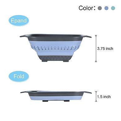 Collapsible Colander 3pcs Kitchen Folding Strainer For Pasta, Veggies, And Fruit