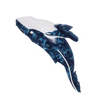 Shark Claw Clip Acetate Hair Clips Whale Hair Claw Funny Claw Clips For Women Blue