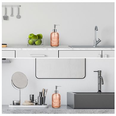 Soap Dispenser Glass Dish Hand Soap Dispenser With Pump For Kitchen