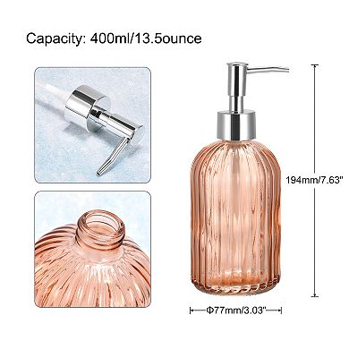 Soap Dispenser Glass Dish Hand Soap Dispenser With Pump For Kitchen