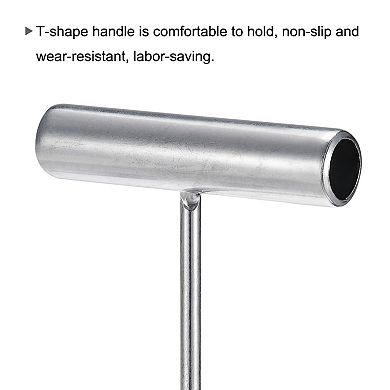 6" T-handle Meat Boning Hook, Galvanized T Hooks For Restaurant 2pcs