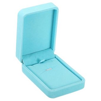 Necklace Box, Single Slot Vintage Jewelry Holder for Wedding Engagement Proposal Ceremony Style 2
