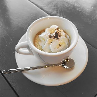 4 Pcs Espresso Spoons 5.1" Stainless Steel Round Coffee Spoon