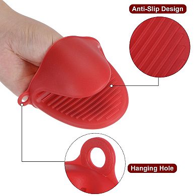 Oven Gloves Heat Resistant Pot Holder Mini Oven Mitts Pinch Rubber Mini Oven Mitts Thickened