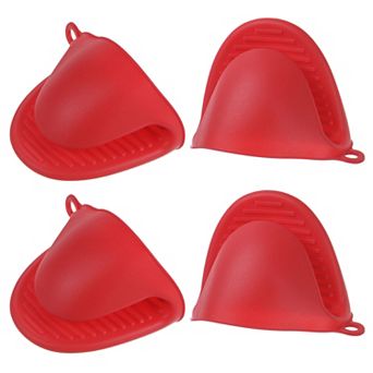 Oven Gloves Heat Resistant Pot Holder Mini Oven Mitts Pinch Rubber Mini Oven Mitts Thickened