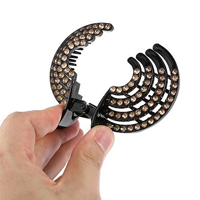 Cute Dome Round Hair Clips Hairdo Clips for Women 3.03"x2.68"x0.98" 1 Pc
