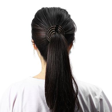 Cute Dome Round Hair Clips Hairdo Clips for Women 3.03"x2.68"x0.98" 1 Pc
