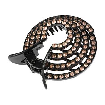 Cute Dome Round Hair Clips Hairdo Clips for Women 3.03"x2.68"x0.98" 1 pc